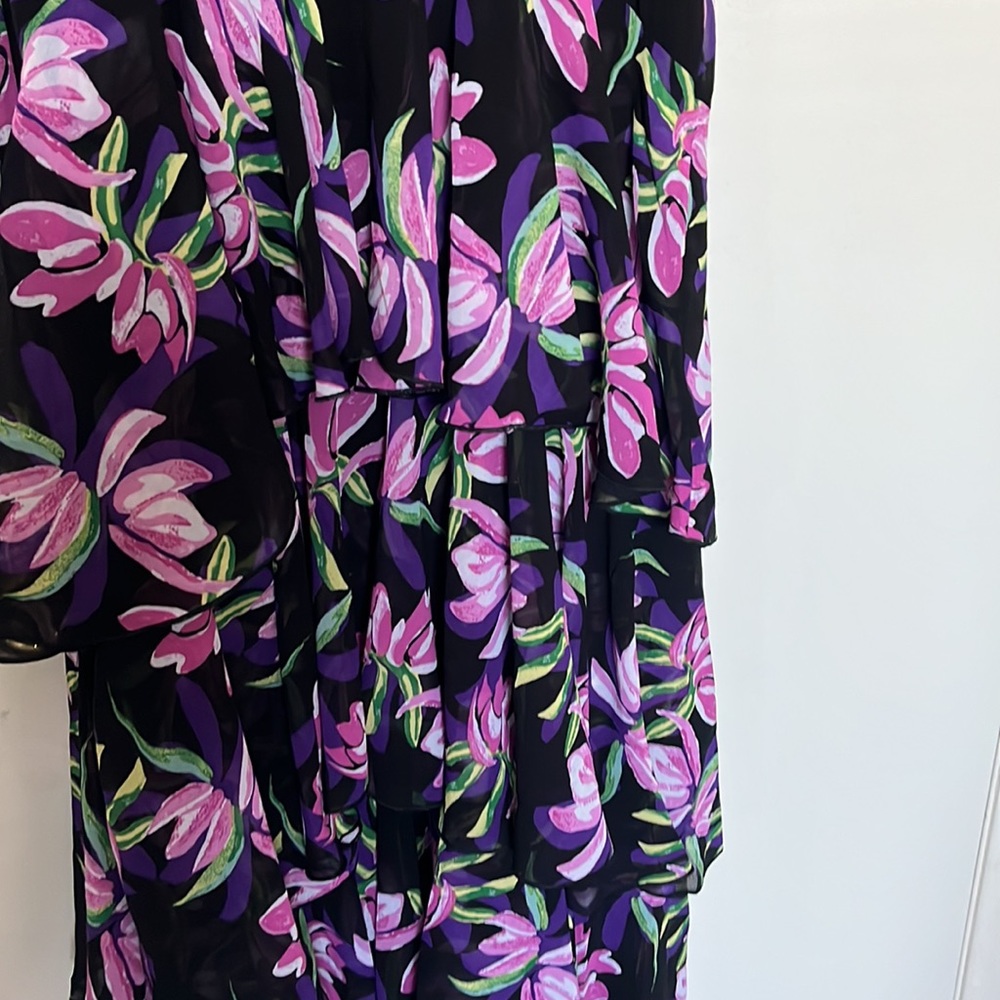WAYF Floral Ruffle layered maxi dress - Picture 5 of 7